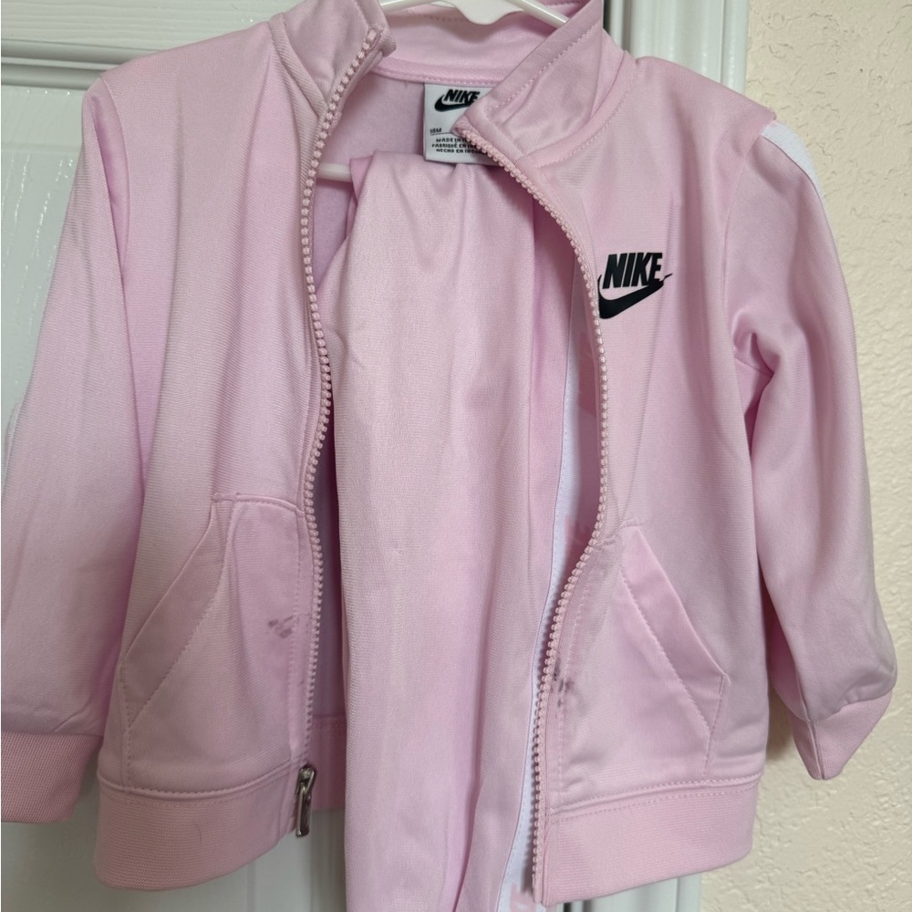 Nike Pink Puffer Jacket with Classic Swoosh